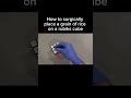 How to surgically place a grain of rice on a rubiks cube #rice #rubikscube