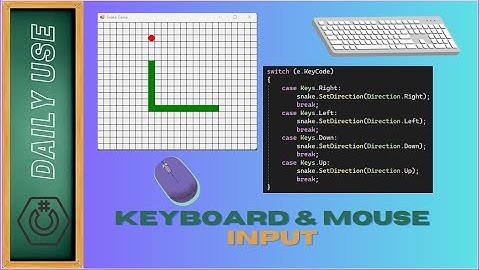 Keyboard & Mouse Handling in Windows Forms C# with  Full Snake Game Example