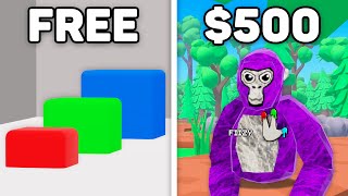 $1 vs $500 Gorilla Tag Map screenshot 1