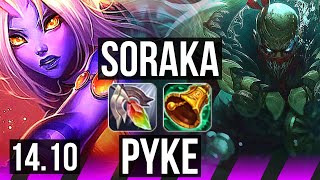 SORAKA & Ashe vs PYKE & Varus (SUP) | 12k comeback, 2/6/35 | KR Master | 14.10