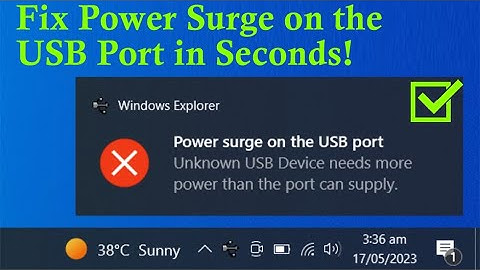 How to Fix Power Surge on the USB Port in Seconds! | Video Tutorial | Rescue Digital Media