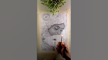 krishna drawing easy 🥰 (part-3)#shorts #anishart #youtubeshorts #krishna