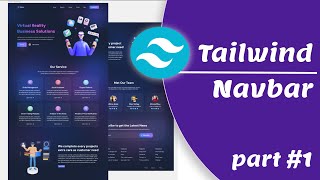 #1. Create Website in Tailwind Css | | Navbar section