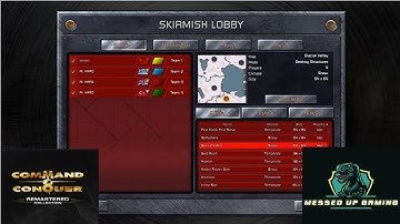 Command and Conquer Red Alert Remastered Skirmish Gameplay USSR– MAP: Glacial Valley 4