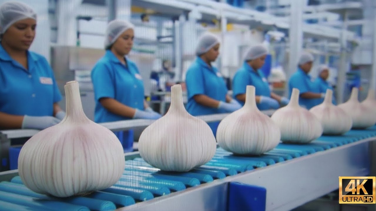 “Inside the Garlic Factory: From Raw Garlic to Final Packaging””