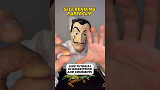 SELF BENDING PAPERCLIP | THE BEST MAGIC TRICK #magic #tricks #trend #art #youtubeshorts #shorts
