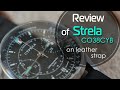 Review of Strela CO38CYB-S  chronograph watch on leather strap