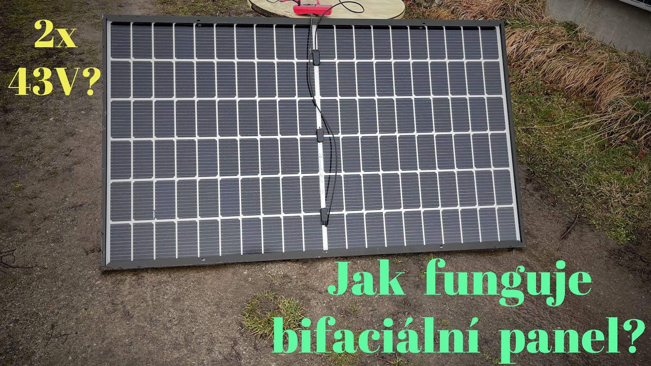 Bifaciální oboustranný panel