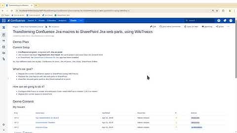 Transform Confluence Macros to SharePoint Web Parts - Jira Macro