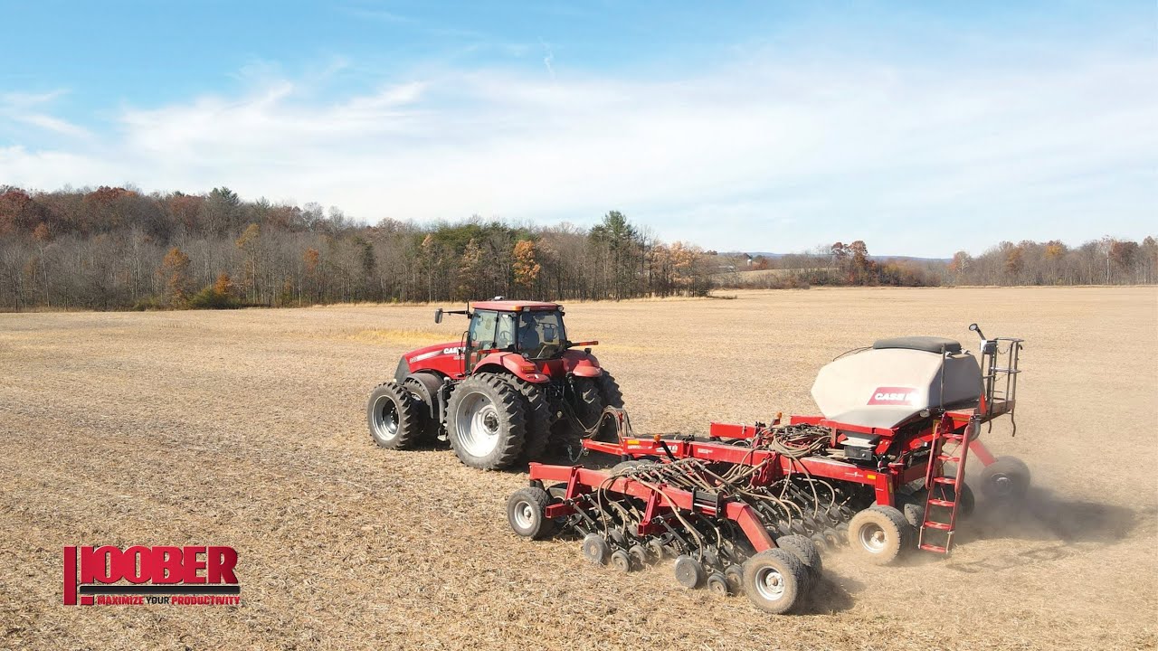Corle Land & Cattle Case IH 550T Drill Planting Rye With Case IH Magnum 340 Tractor