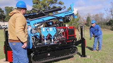 Setting up the LSGT+HDA Track Mounted Soil Sampling Drill