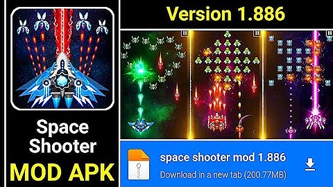 Space Shooter - Galaxy Attack MOD APK Unlimited Money Version 1.886