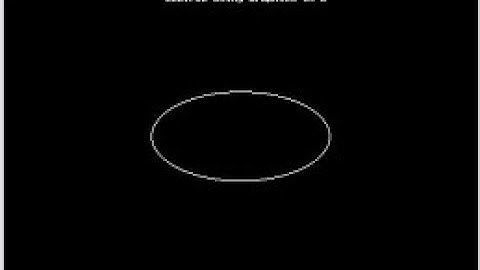 draw ellipse using polar coordinates in computer graphics