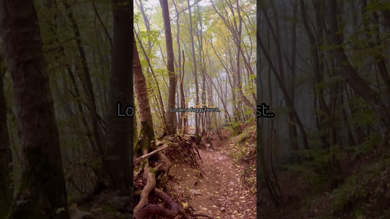 Lost in a foggy forest.. 