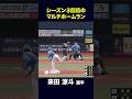 【8月16日北海道日本ハム戦】来田選手の2本塁打! #来田涼斗 #オリックス #shorts