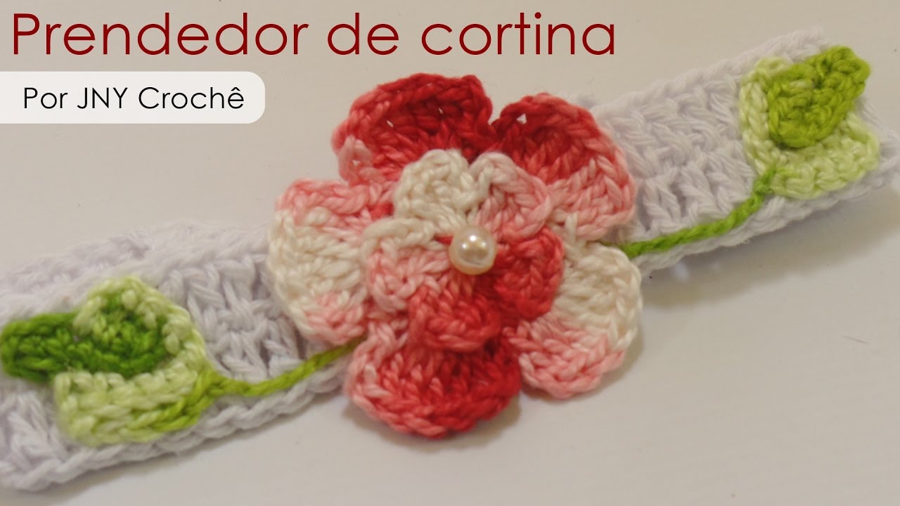 Prendedor de cortina passo a passo - JNY Crochê