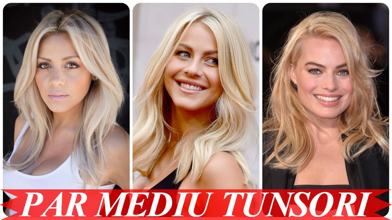 Modele De Coafuri Par Blond Mediu Youtube