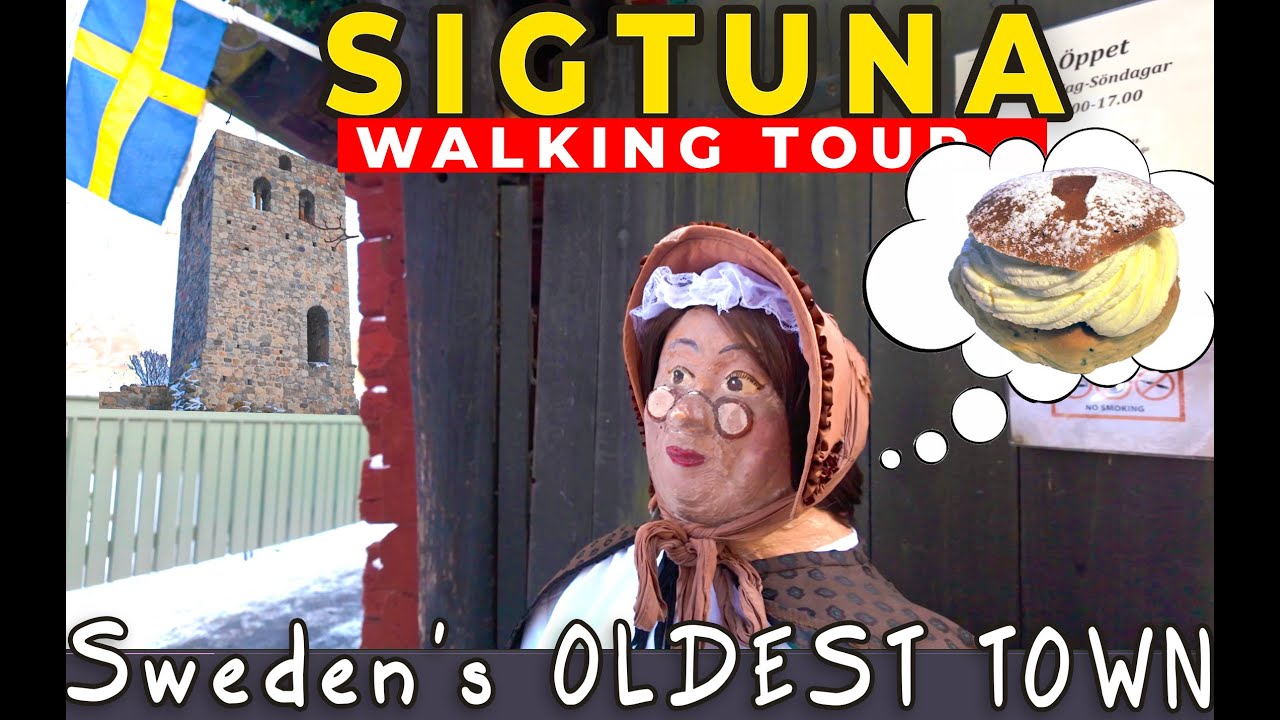 OLDEST Town in Sweden -- SIGTUNA, near Stockholm |   walking tour 4K UHD