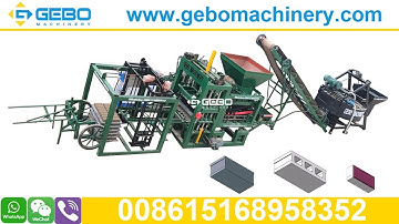 Updated QT4-18 automatic 5inch 6inch solid and hollow block making machine self-loading mixer Ghana
