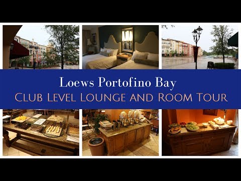 Loews Portofino Bay Club Level and Room Tour | 2515 | Universal Orlando Vlog