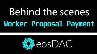 The First eosDAC Worker Proposal Multi-Signature Payment