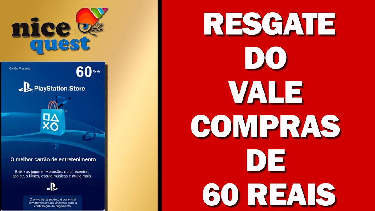 Como Resgatar o Vale Compras da PlayStation na Nicequest