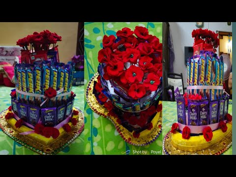 Bengali marriage tatta ||chocolate 🍫 tower Decoration creative idea by ...