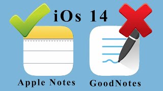 iPadOs 14 features Scribble Review Apple Notes Against GoodNotes planner ipad os 14