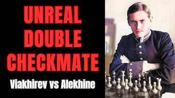 2 Brilliant Checkmates in 1 Game by 14-Year-Old Alekhine