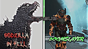 Doomslayer vs. Godzilla in hell | EDIT #edits #doomslayer #doometernal #godzilla #godzillainhell