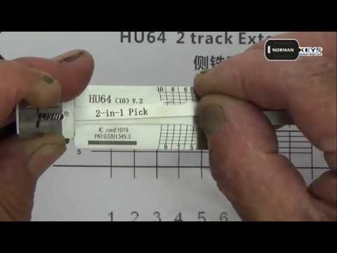 Demo operation video of Lishi HU64 (10)  v.2 2-in-1 Auto Pick and Decoder