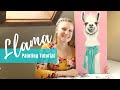 PAINTING Tutorial Acrylic Llama in 30-minutes | Art Therapy