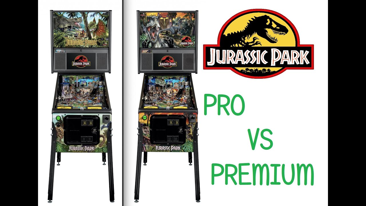 Stern Jurassic Park Pro VS Premium Pinball comparrison / Review YouTube