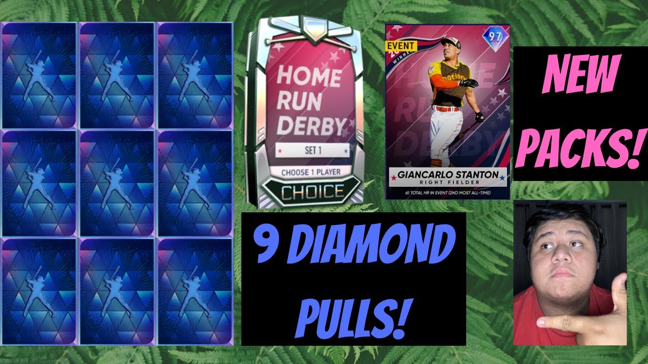 HOME RUN DERBY PACKS! 9 DIAMOND PULLS! MLB THE SHOW HOME RUN DERBY PACK OPENING! YouTube