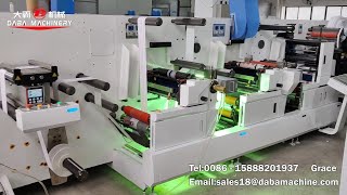 Label multi function semi flexo printing+semi rotary die cutting machine