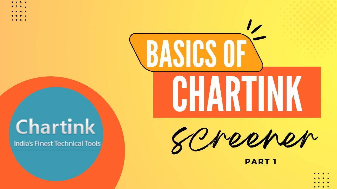 Basics of chartink screener part 1 youtube
