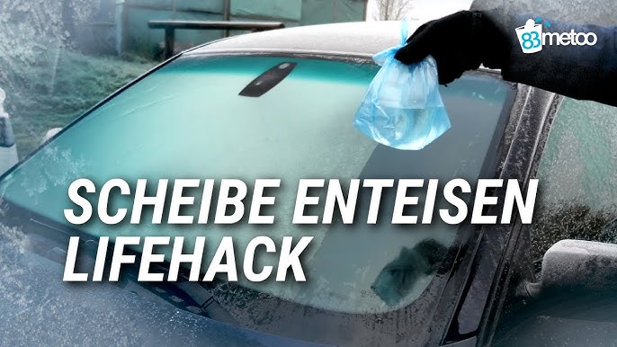 𝗗𝗲𝗿 𝗣𝗹𝗮𝘀𝘁𝗶𝗸𝗯𝗲𝘂𝘁𝗲𝗹-𝗧𝗿𝗶𝗰𝗸: Scheiben eisfrei ohne Kratzen  - Gefrorene Autoscheibe enteisen in Sekunden! 