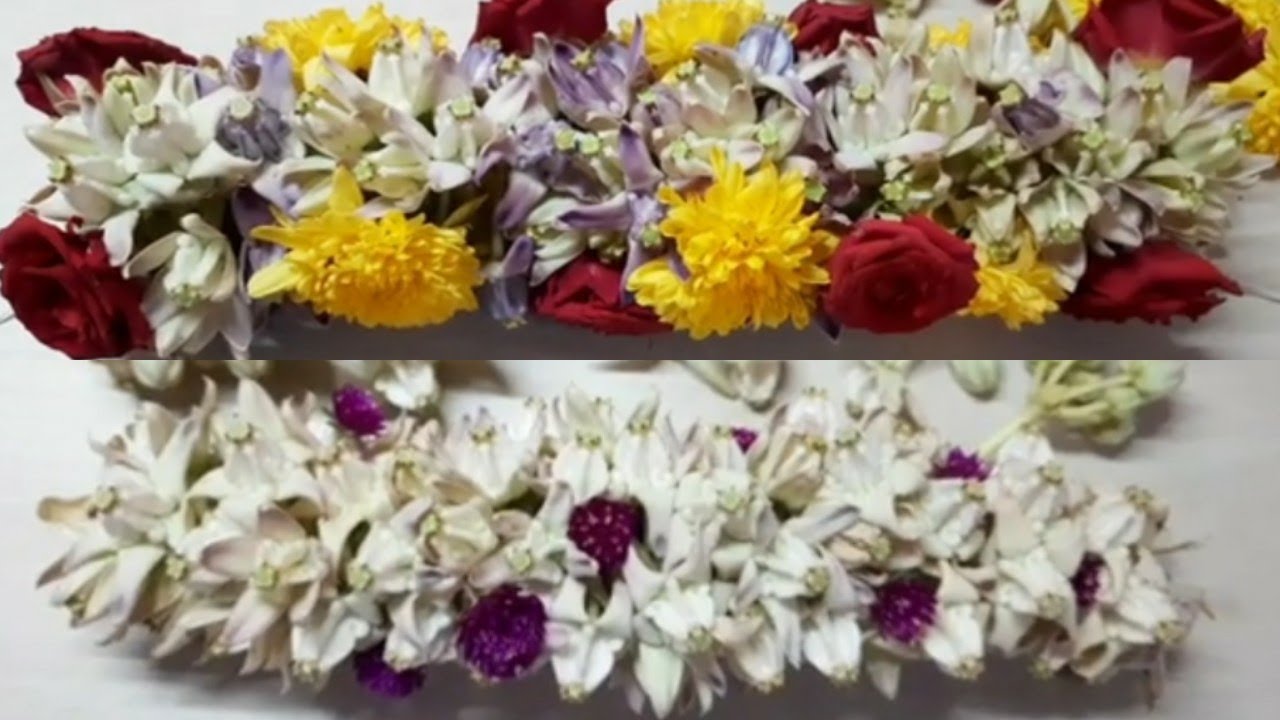 How To Make Ekkada Huvina X sevanthi Flower Haara EkkadaHuvinaHaara