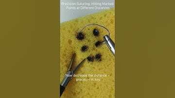 Laparoscopic Exercise 5. Precision Suturing: Hitting Marked Points at Different Distances  #surgery