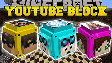 Minecraft: MINECRAFTER LUCKY BLOCK (DANTDM, SKYDOESMINECRAFT & CAPTAINSPARKLEZ!) Mod Showcase