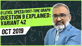Oct 2019 Var 42 Q No 9 Topic O Level Speed Time And Distance Time Graph