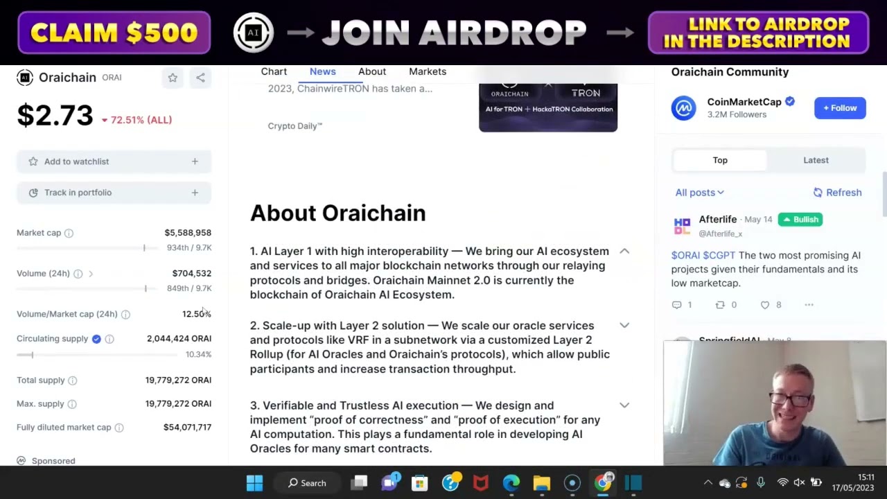 CRYPTO AIRDROP ORAI Chain NFT 2024 | TRUSTPAD + ORAI Chain CLAIM TOKEN 500$