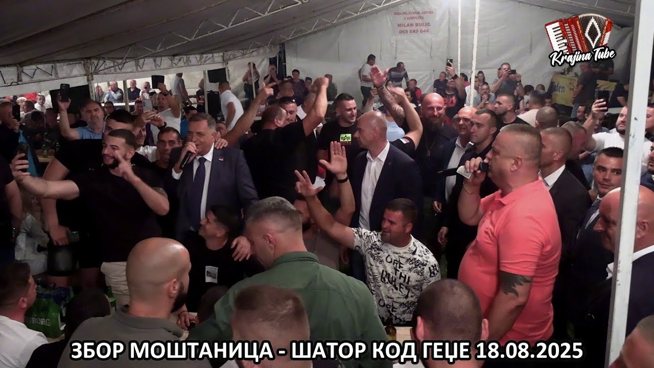 Milorad Dodik zapjevao sa Gocijem Ristićem na zboru u Moštanici - Miks pjesama(Uživo 2025) 