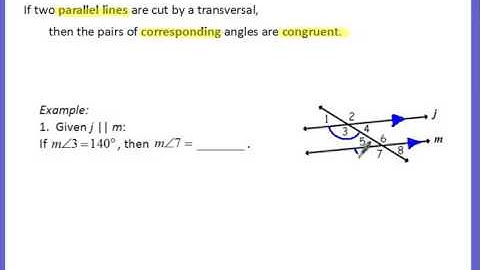 Parallel Lines and Angles Part 1