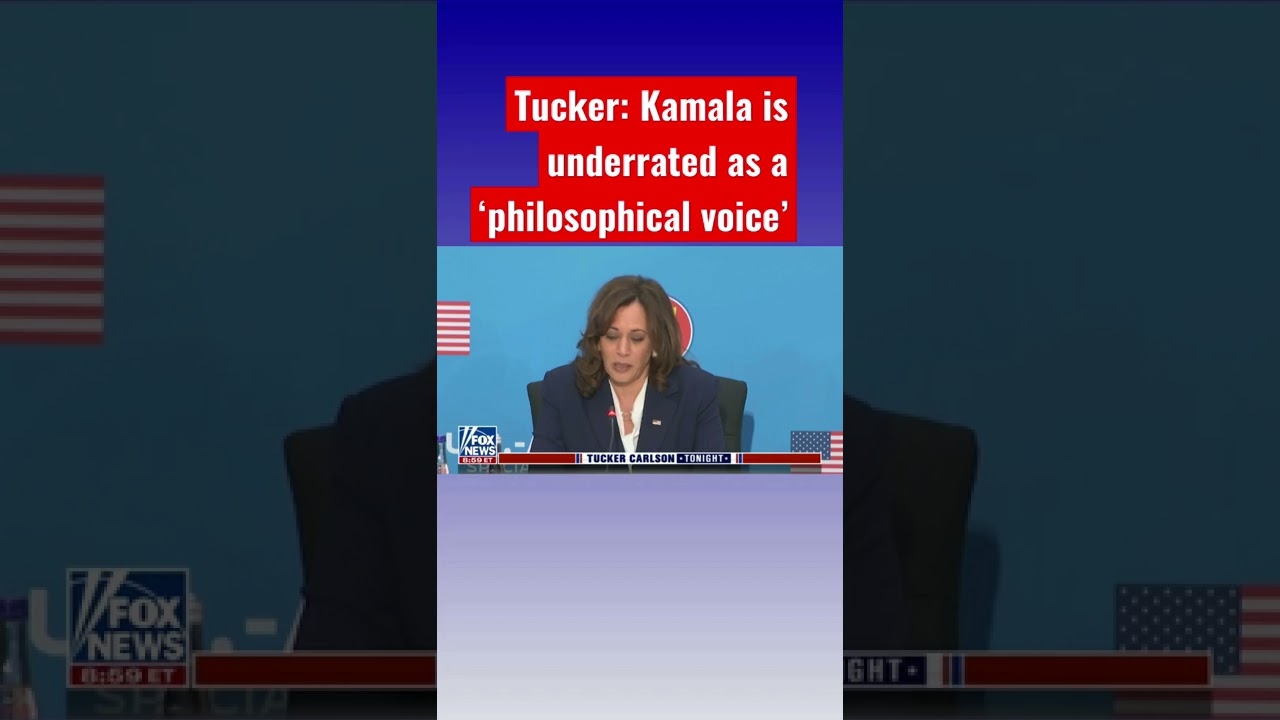 ⁣Tucker roasts Kamala Harris’ word salad speech #shorts