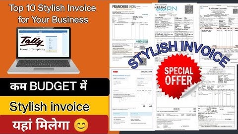 Escape Boring Bills with These Top 10 Stylish Tally Prime Invoices