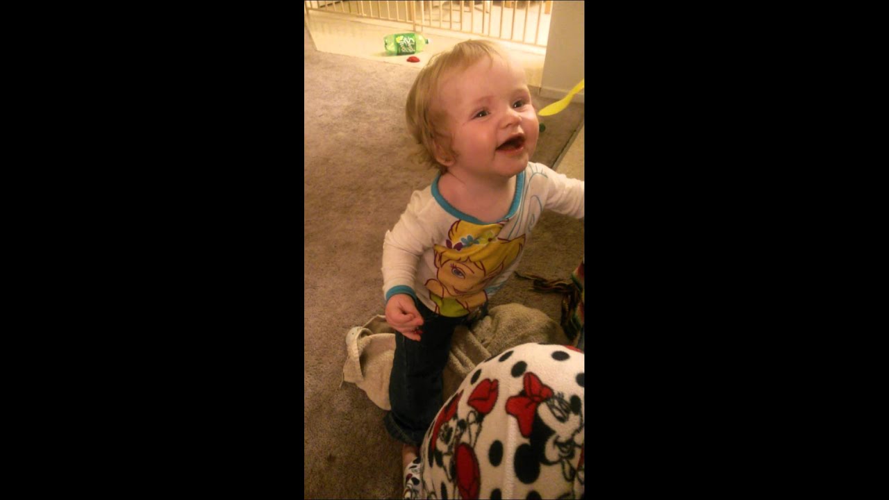 Slurping Noises makes her Laugh