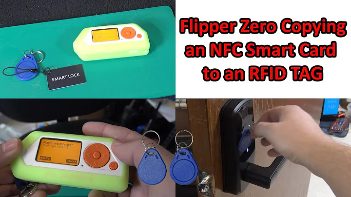 (624) Flipper Zero NFC Magic App Copying a Smart Lock Card to an RFID Tag