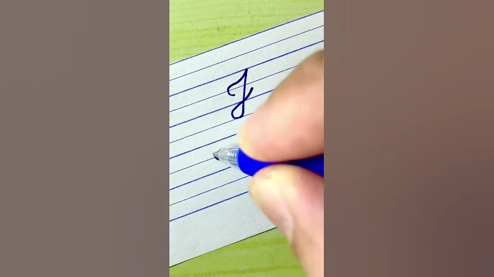 Cursive writing practice - Letter J | How to write English cursive writing #cursivewriting #shorts