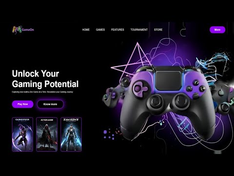 How to Create Game Website Using HTML & CSS | Fast Code - YouTube